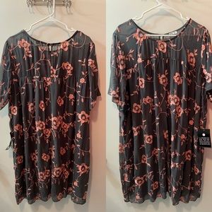 Gray and pink Avenue Dress